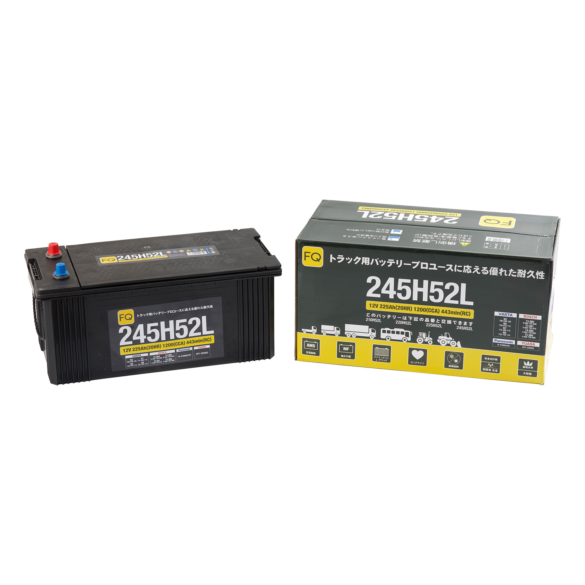 Аккумулятор FQ JIS TRUCK & BUS 245H52L 225Ah